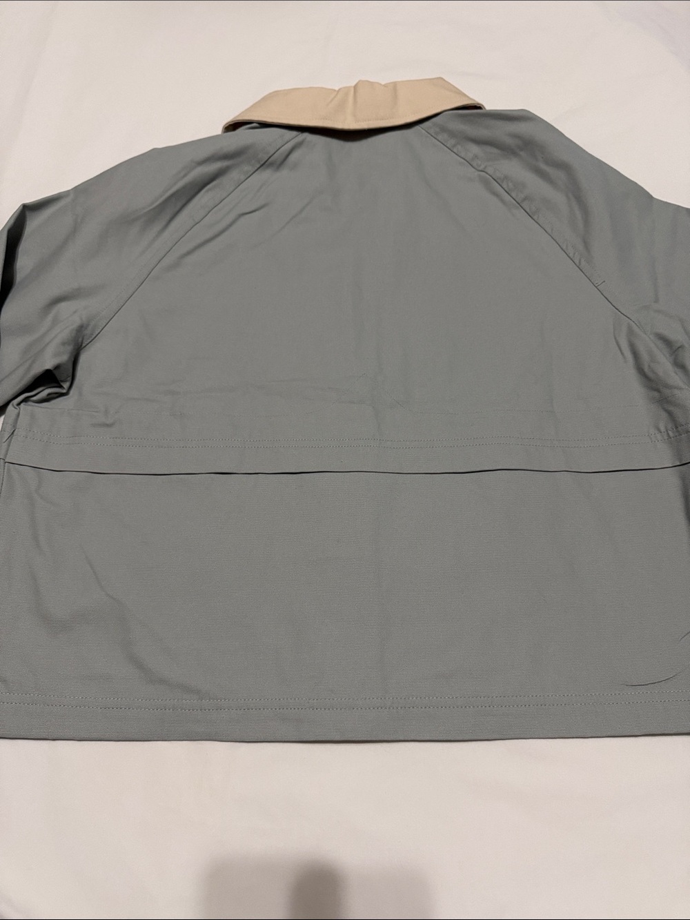 Hunter Collared Button Zipper Olive Gray Jacket M Cotton NWT - Picture 7 of 8